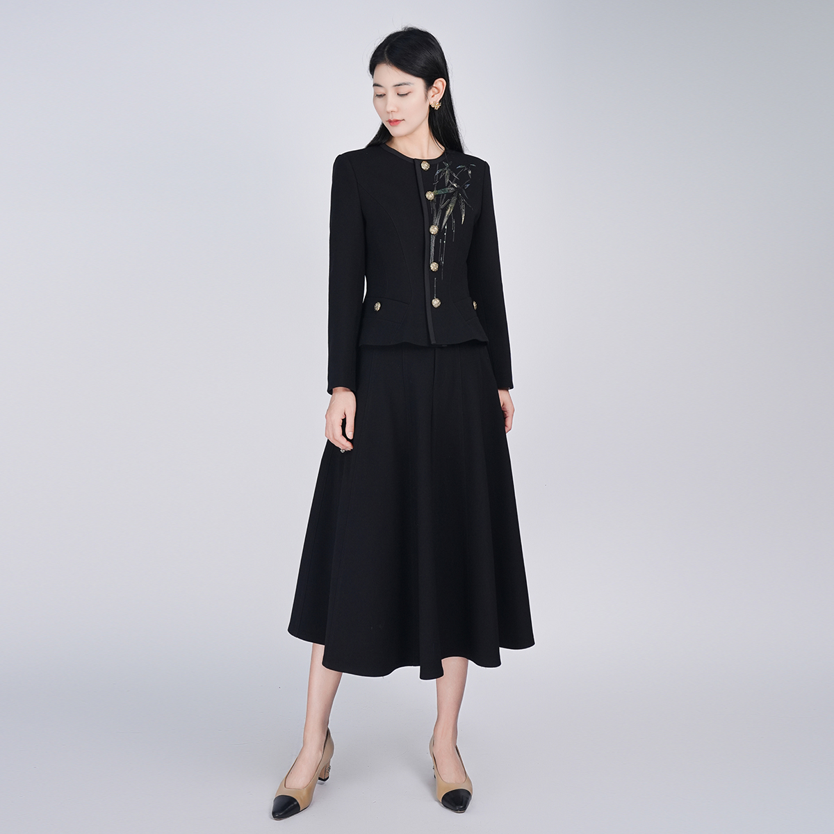 【高定系列】羊毛舒适精致轻奢女万物生套装HCSS050919+HCSS050920