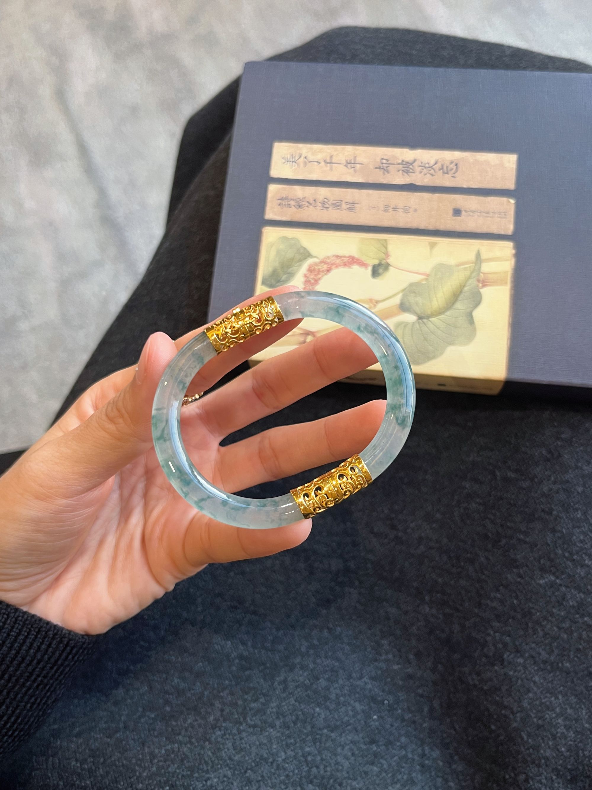 上新 翡翠天然A货 空谷幽兰新中式镂空设计款 上新鉴赏链接 勿拍