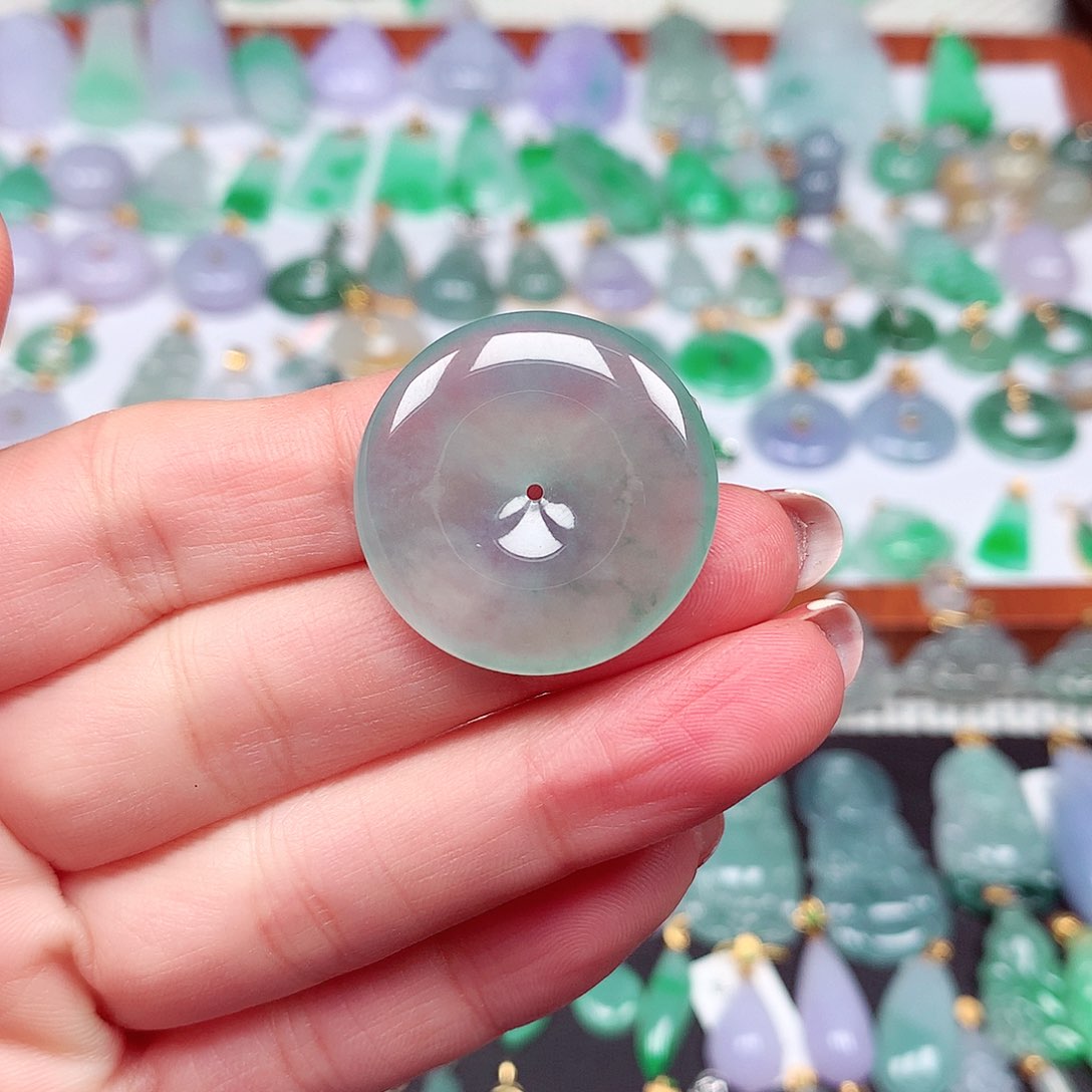 翡翠颈饰未镶嵌天然翡翠A货