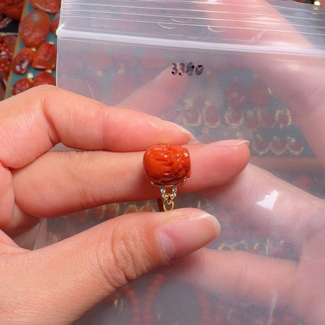 南红玛瑙南红银S925镶嵌