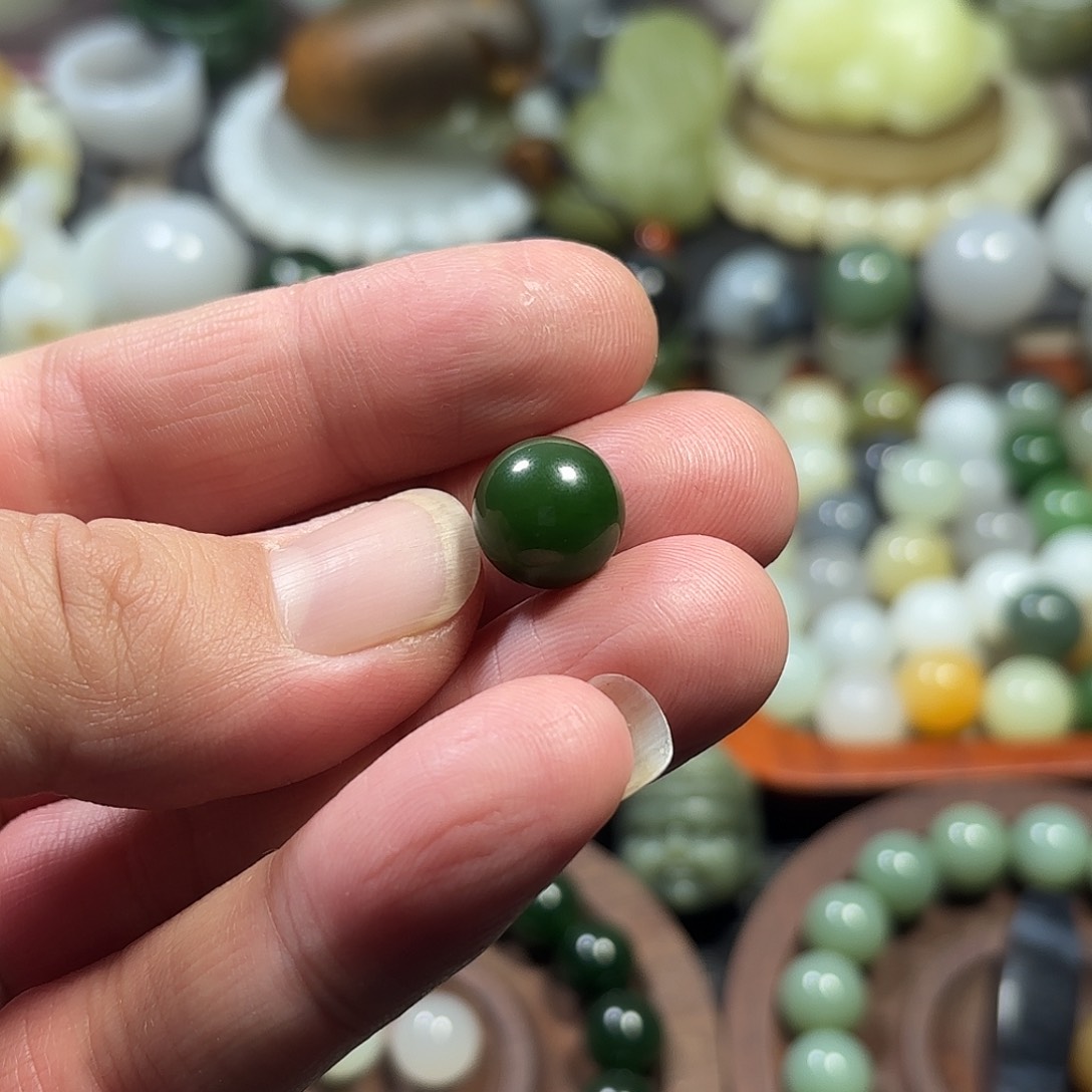 和田玉珠子未镶嵌德*