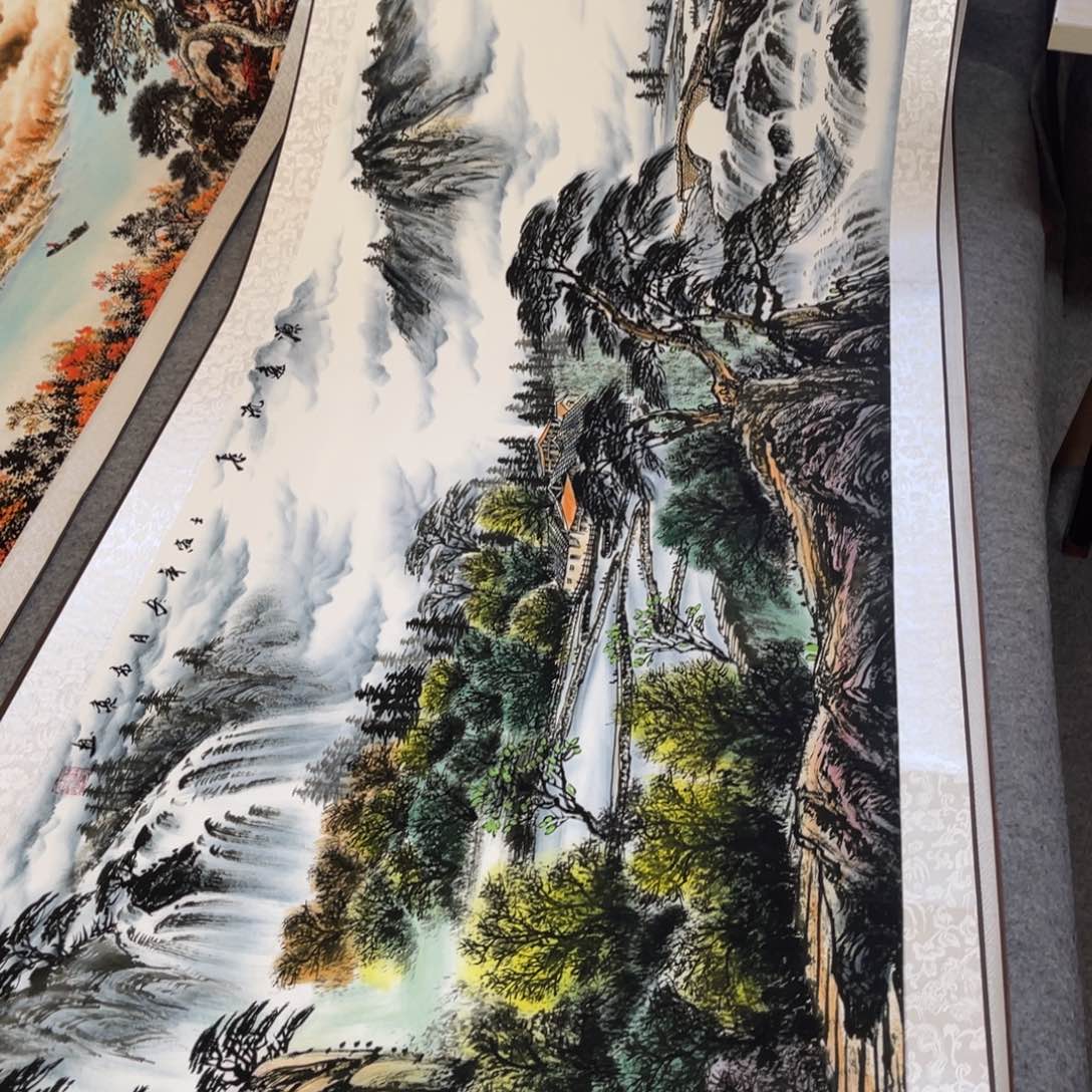 源远流长六尺横幅东方美学装饰画210*70