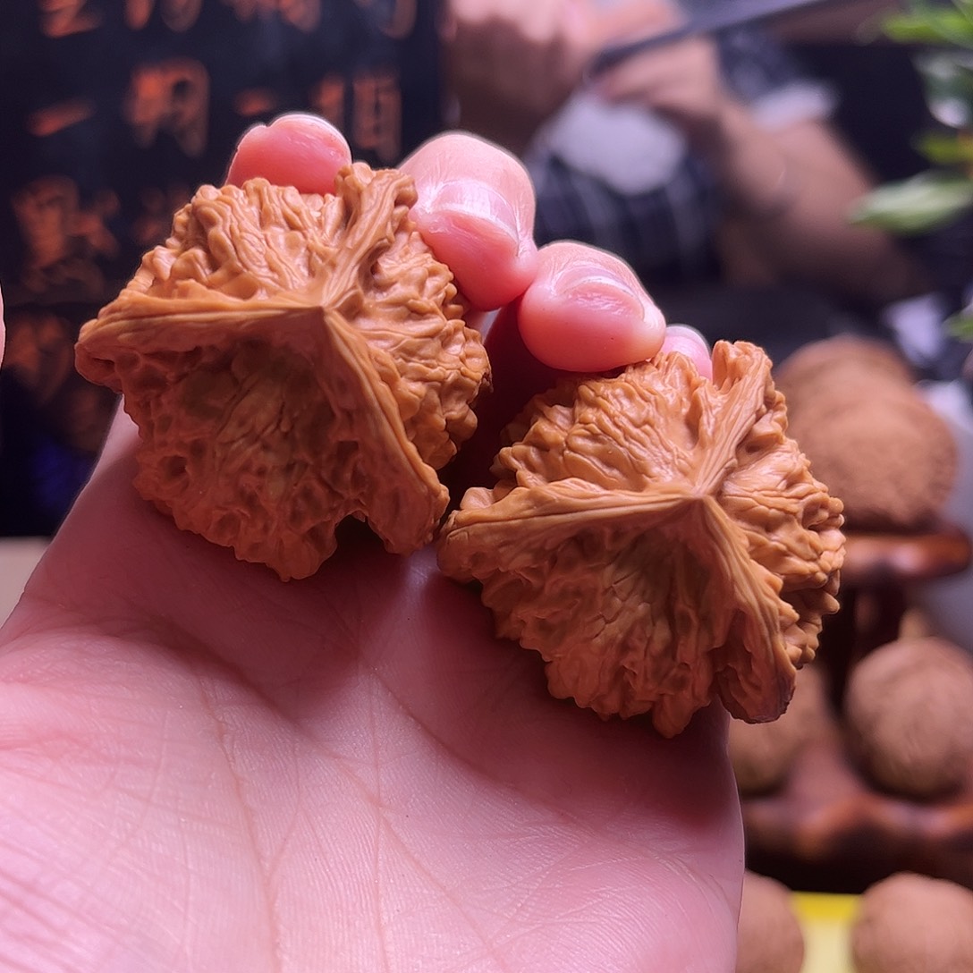 把件文玩核桃40尺三棱9
