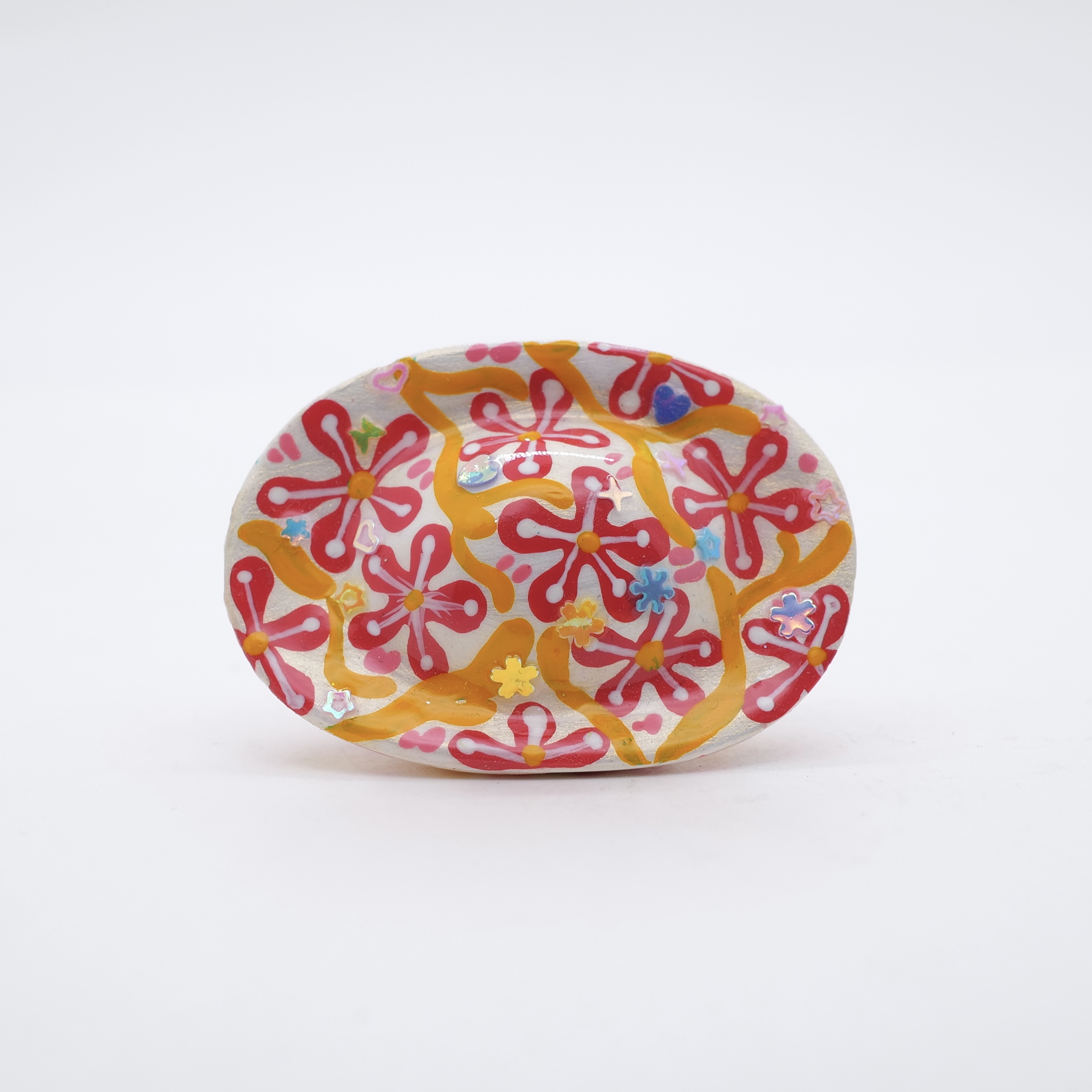 王甜心元宝、艺术石膏作品，手工绘制，仅一件