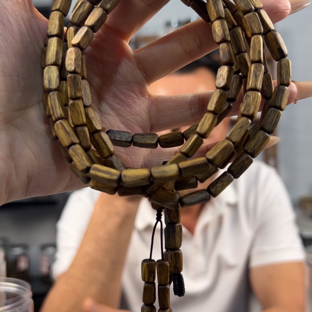 沉香手串奇楠沉香15g+四方珠多多样性发一