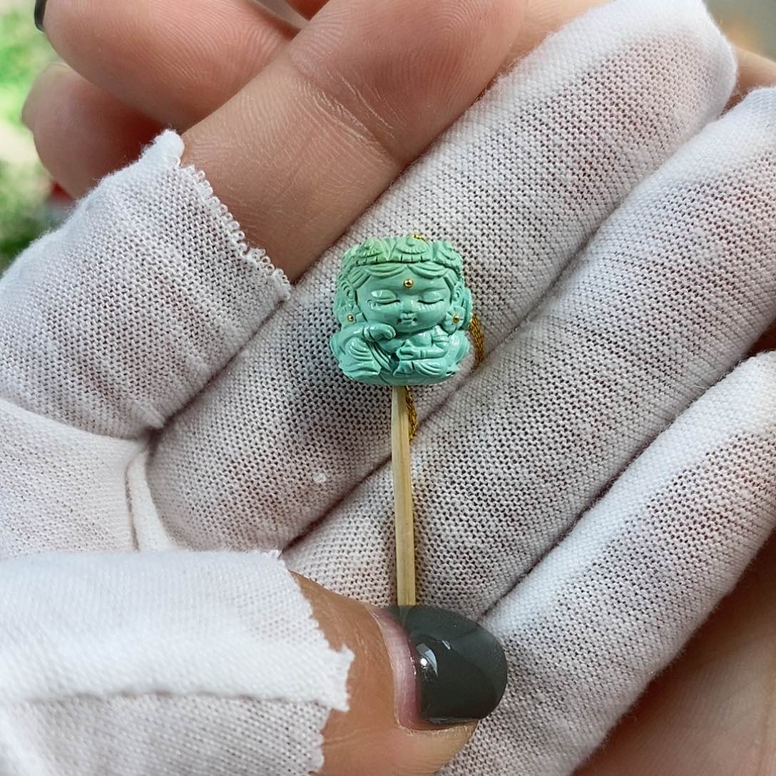 绿松石珠宝奇石未镶嵌上****儿