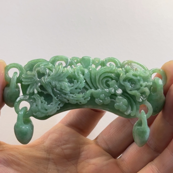 翡翠吊坠(赠链)未镶嵌代编织