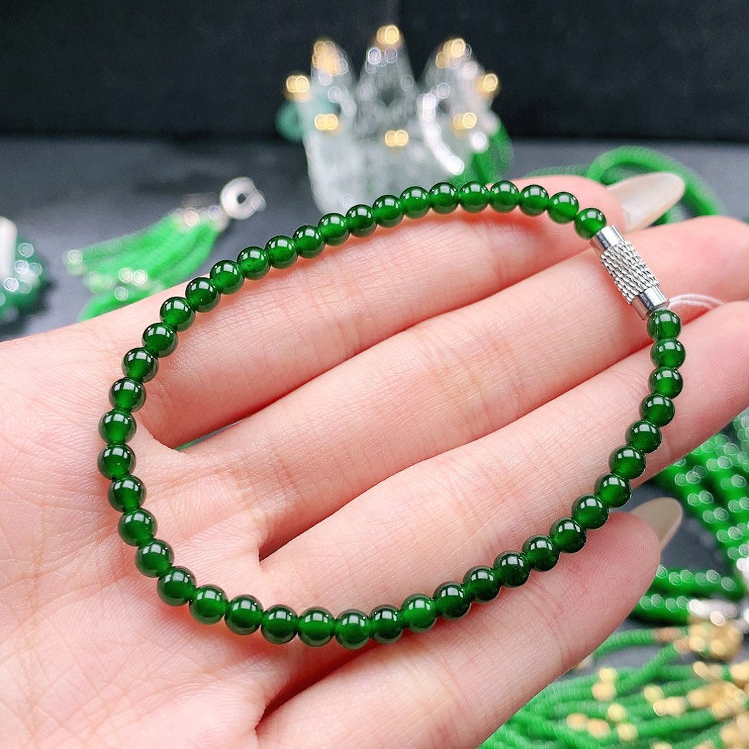 翡翠未镶嵌手链手链