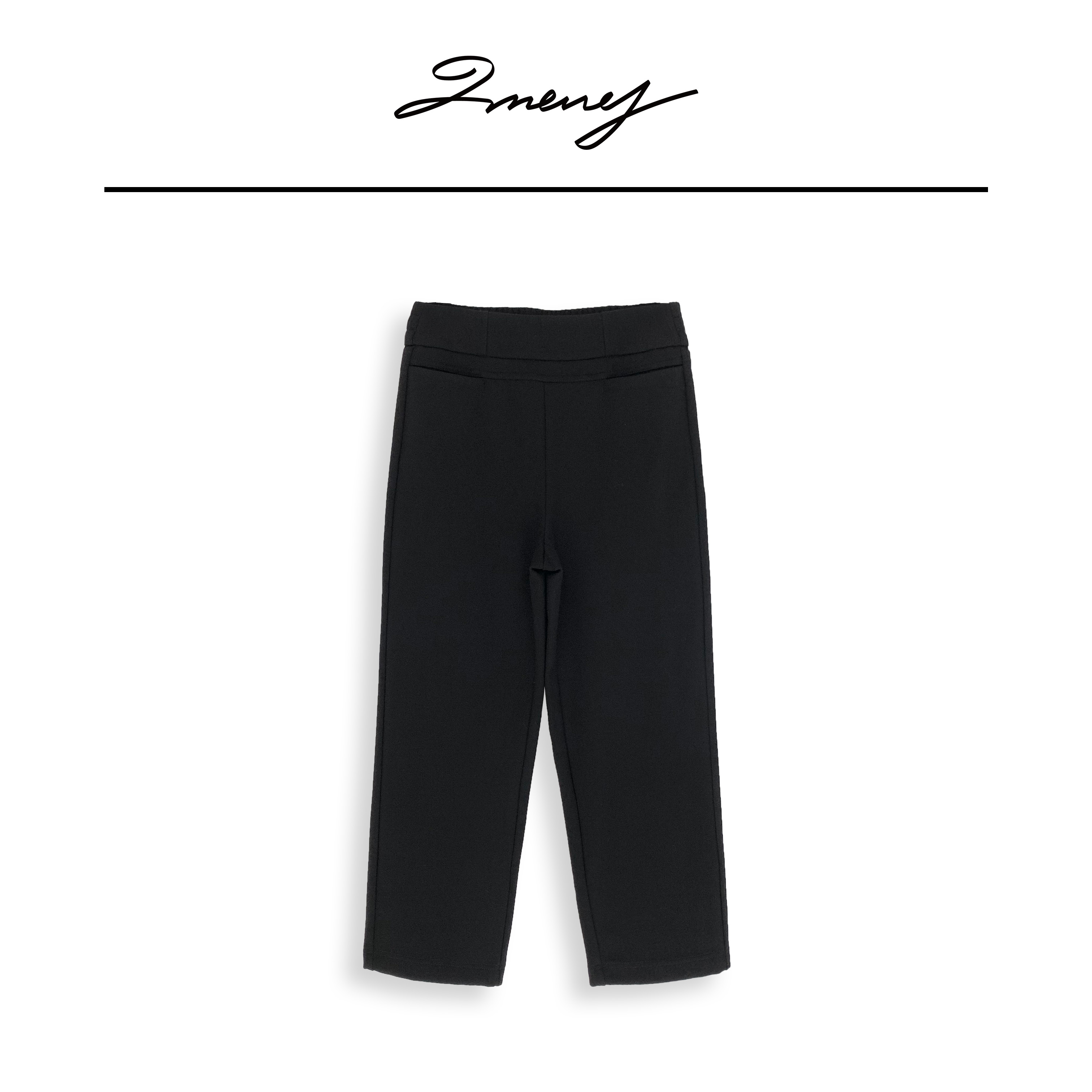 LMENY【清】芬兰腔调~高腰弹力显瘦针织烟管裤24DK005