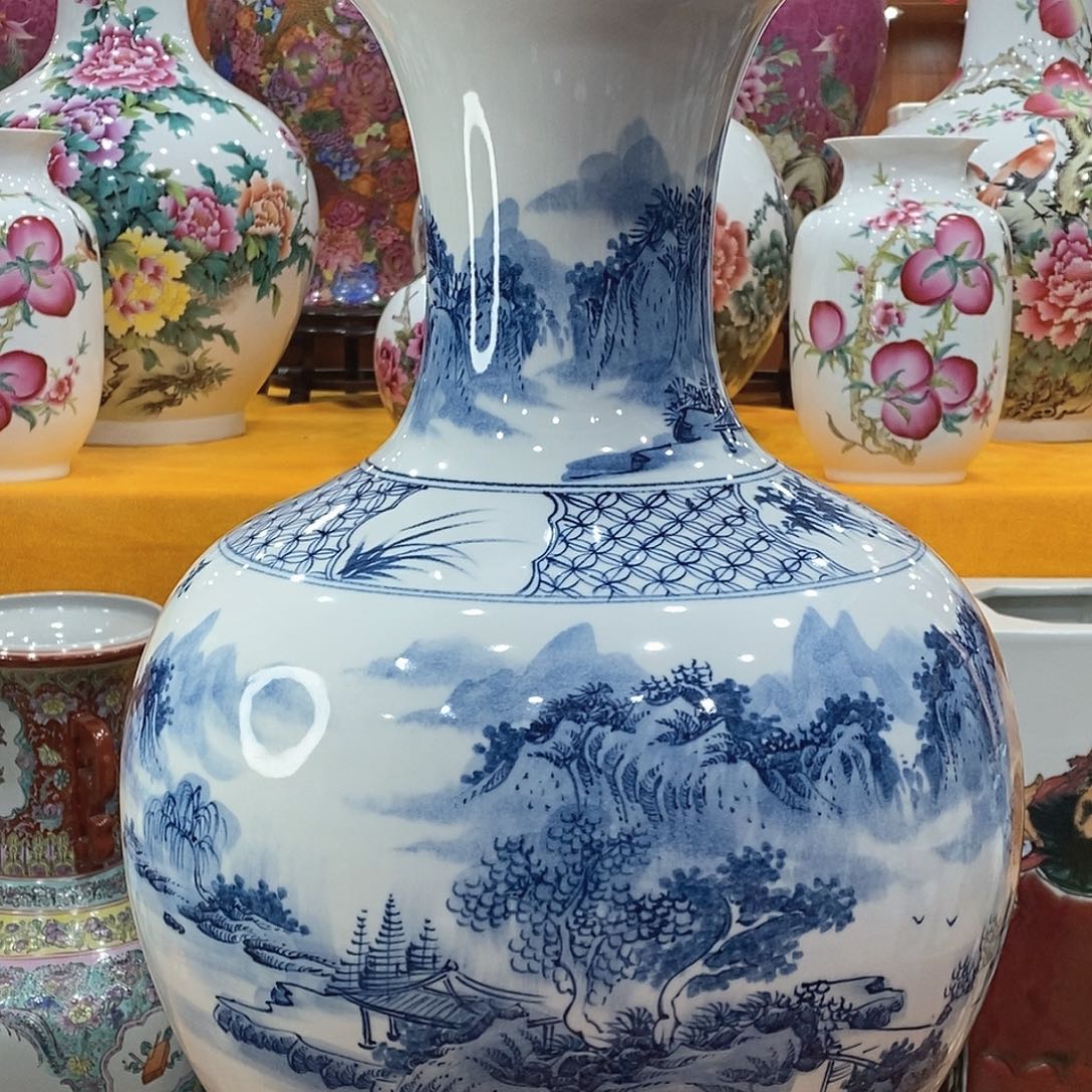 摆件自*景德镇陶瓷赏瓶