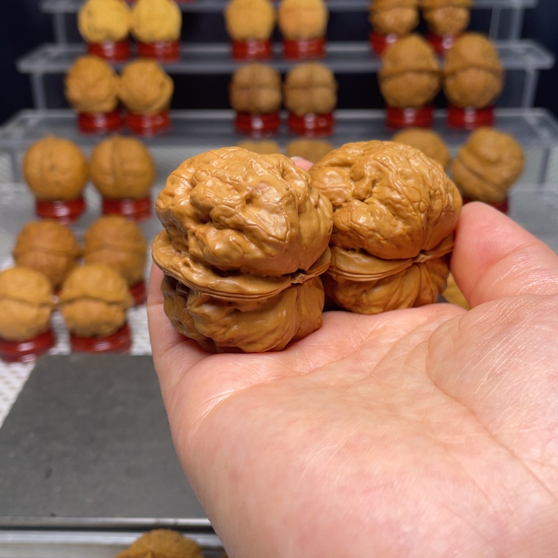 文玩核桃把件19金蟾疙瘩包