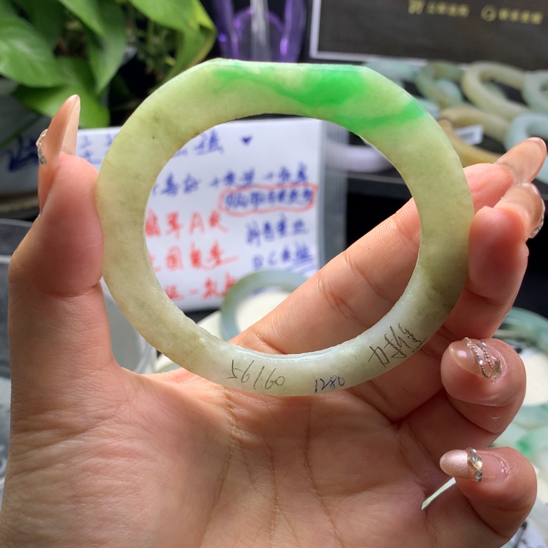 定制翡翠叮当镯未镶嵌56/60  上新力推强推