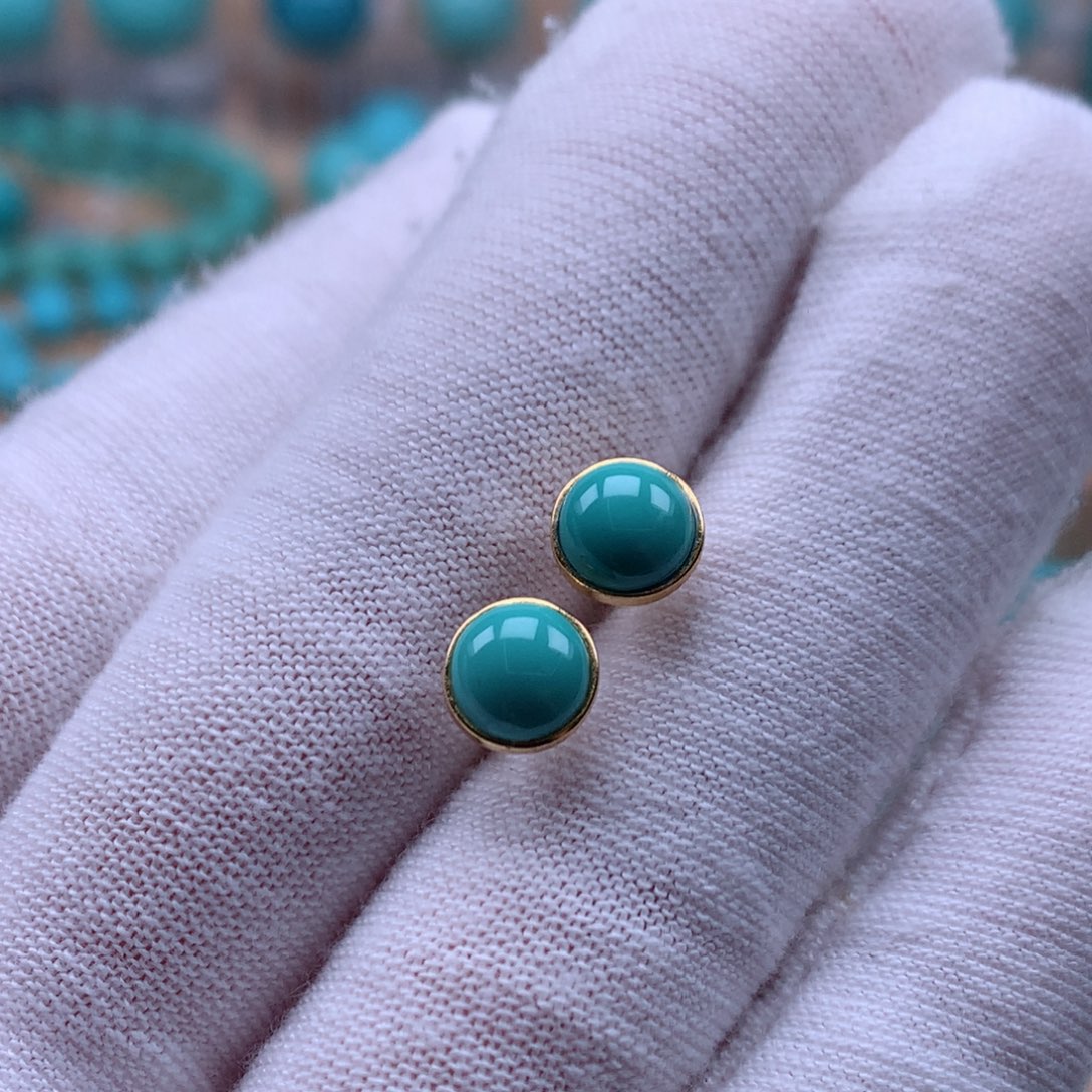 绿松石银S925镶嵌珠宝奇石