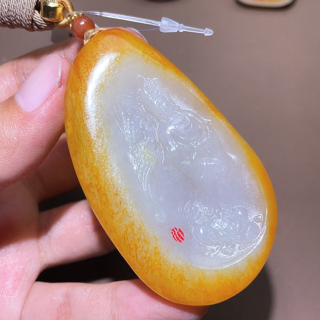 和田玉未镶嵌挂件Y