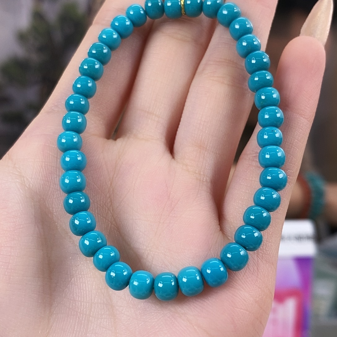 绿松石未镶嵌珠宝奇石5.6mm