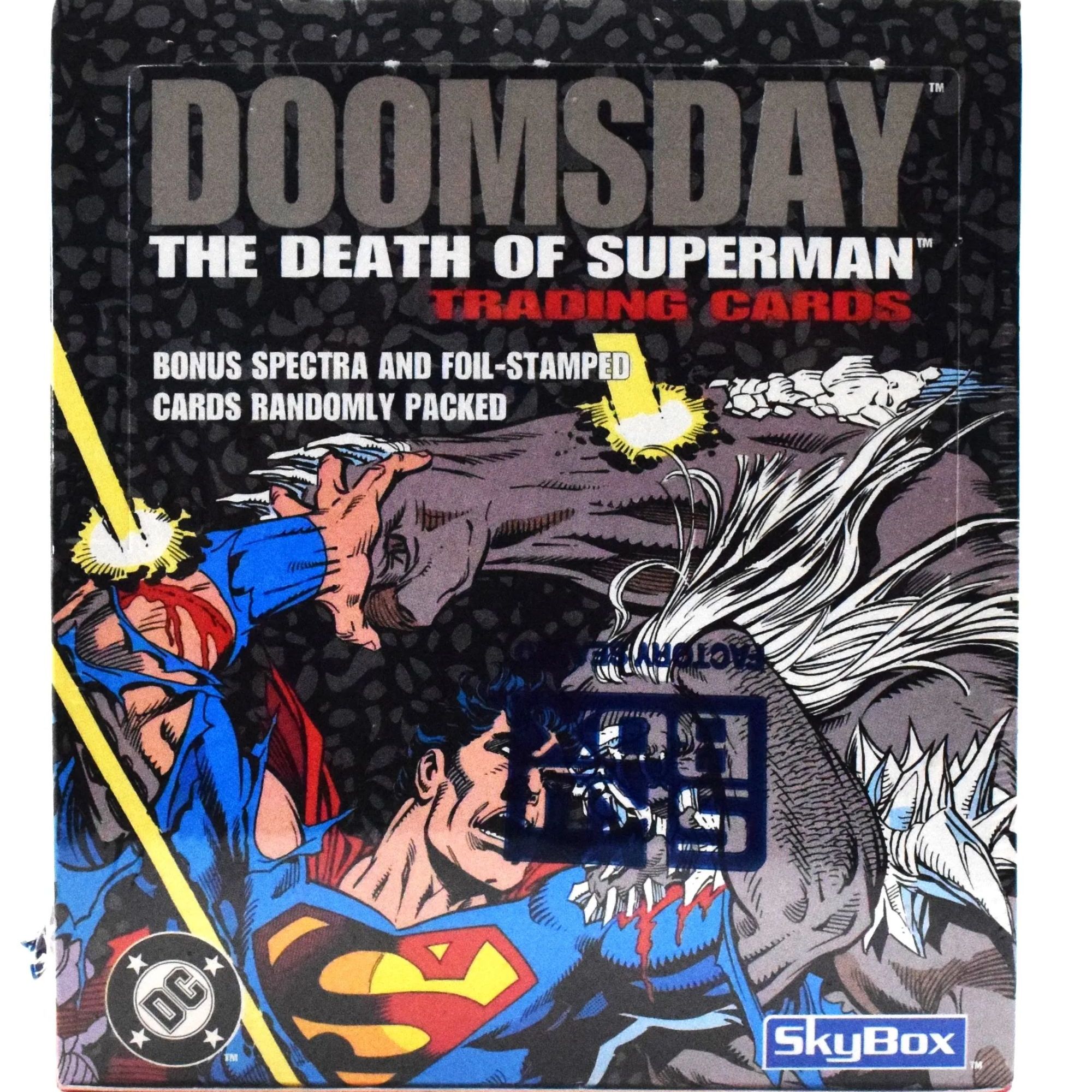 1992 skybox DC the Doomsday 超人之死 美漫卡盒