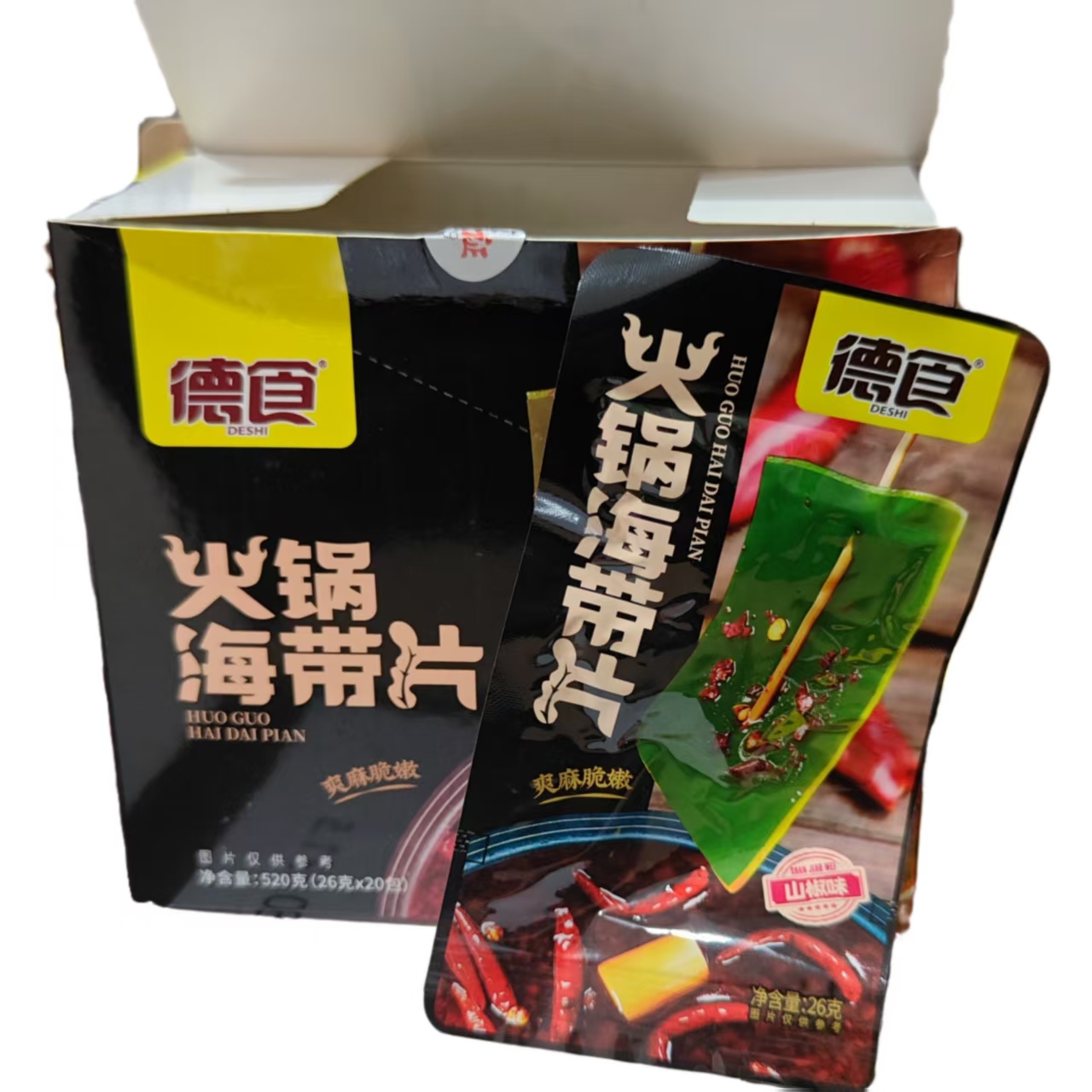 德食火锅海带片26克即食解馋零食藕片 火锅粉条