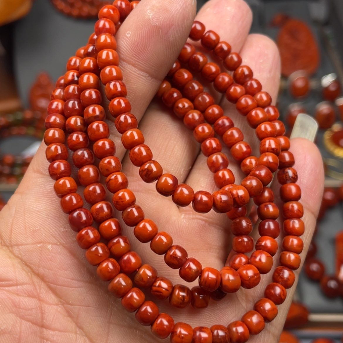 【闪购商品】南红玛瑙珠宝奇石未镶嵌多圈5