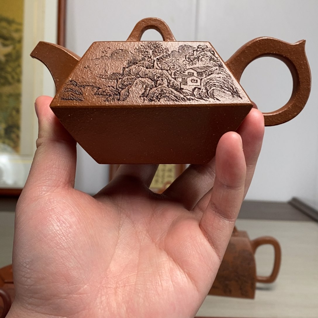 紫砂茶壶原矿泥料传统工艺制作