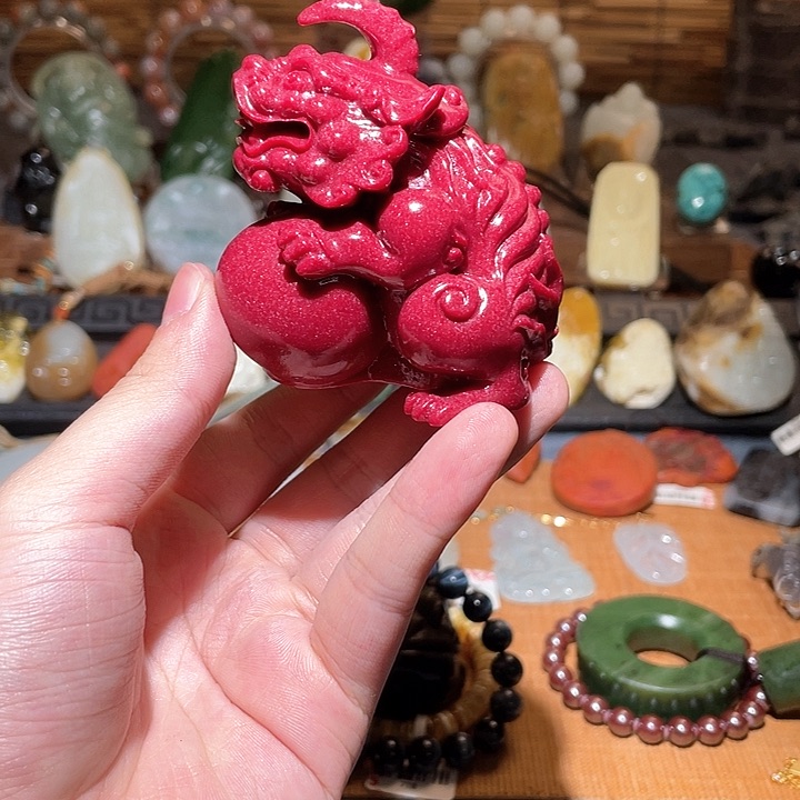 天然辰砂吊坠吊坠