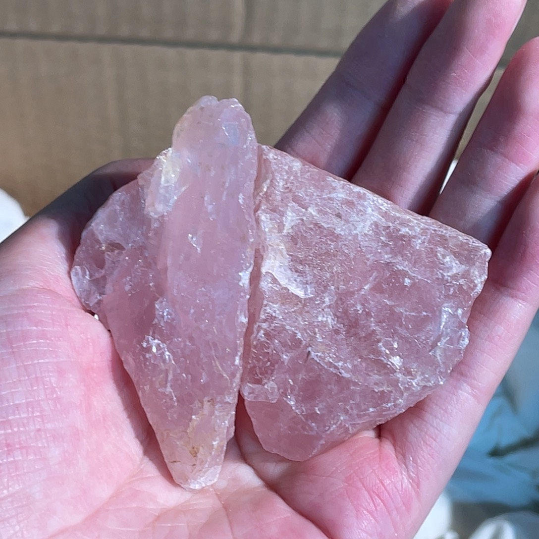 水晶手链未镶嵌粉水晶 5号