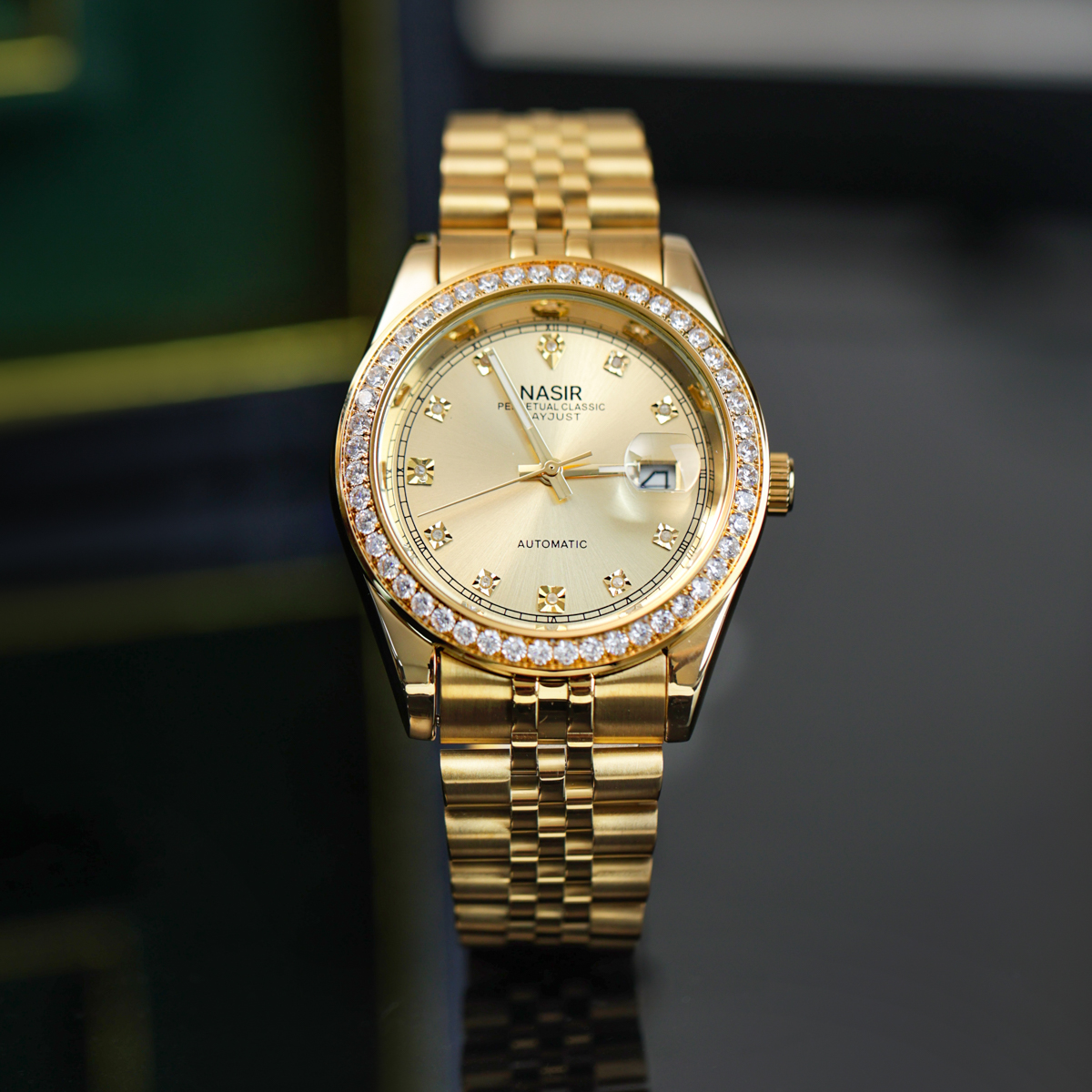 NASIR全金系列男士商务机械高端轻奢手表R809
