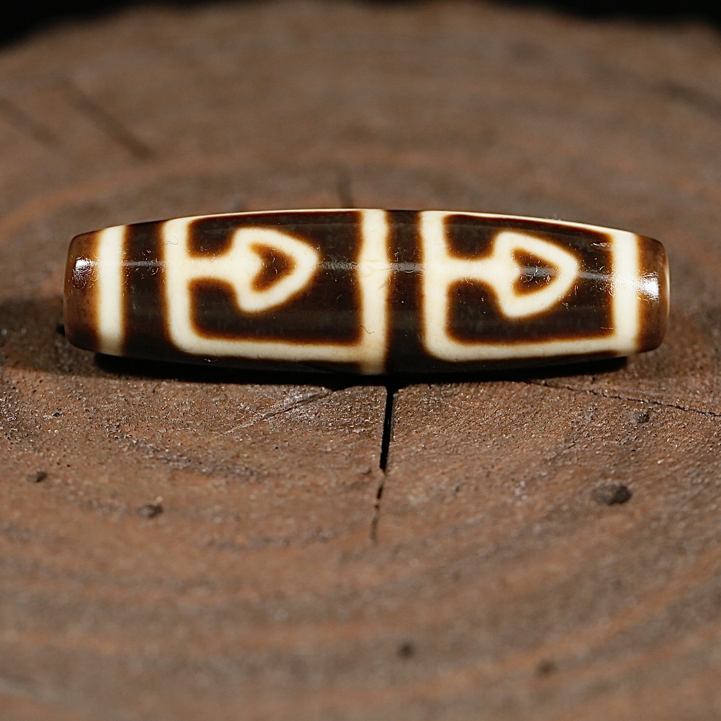 聚缘博古页岩菩提四眼玛瑙锁骨链时尚百搭男女同款个性轻奢民族风