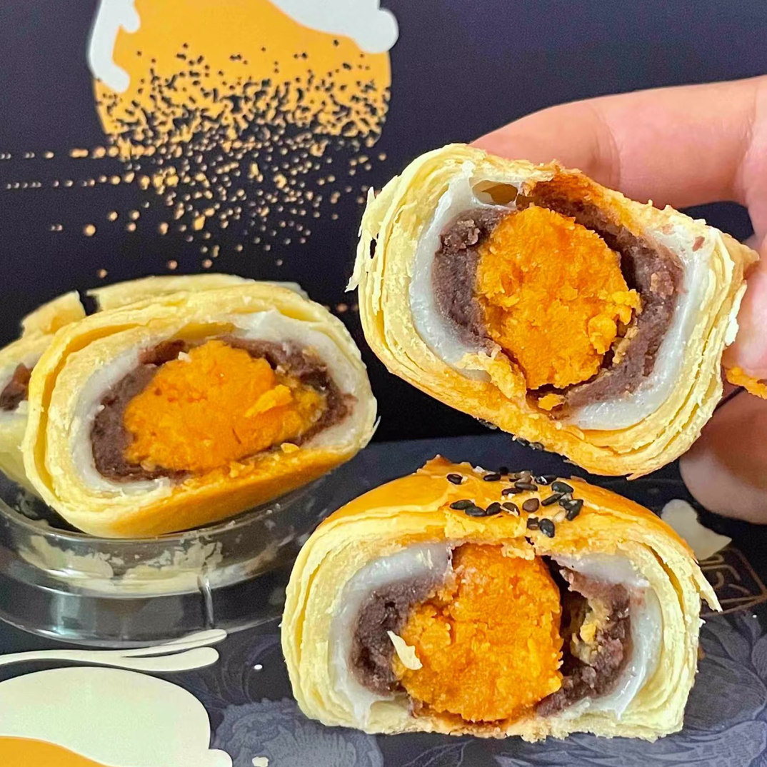 花园蛋黄酥一盒6颗（拍2盒有礼袋）