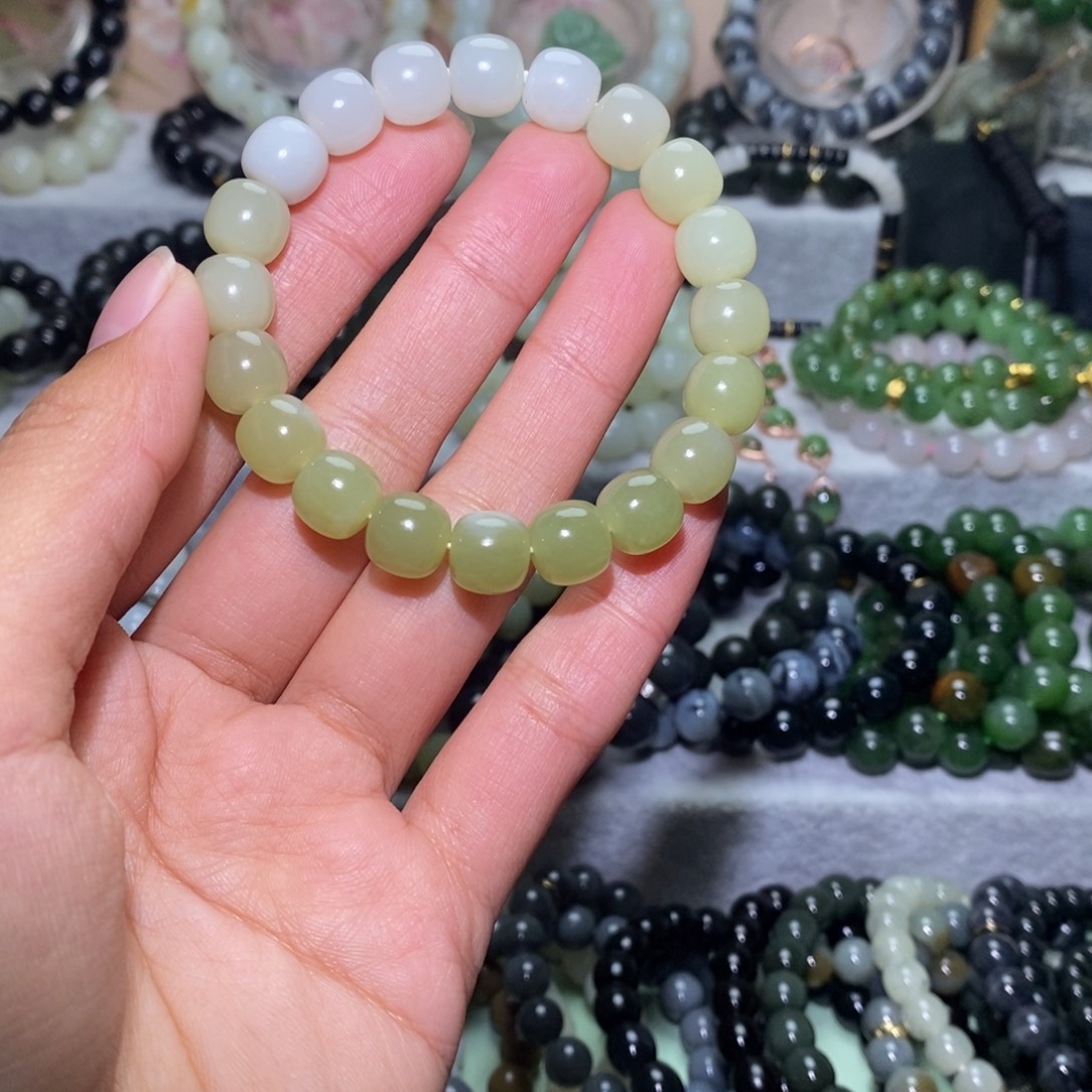 和田玉未镶嵌手链