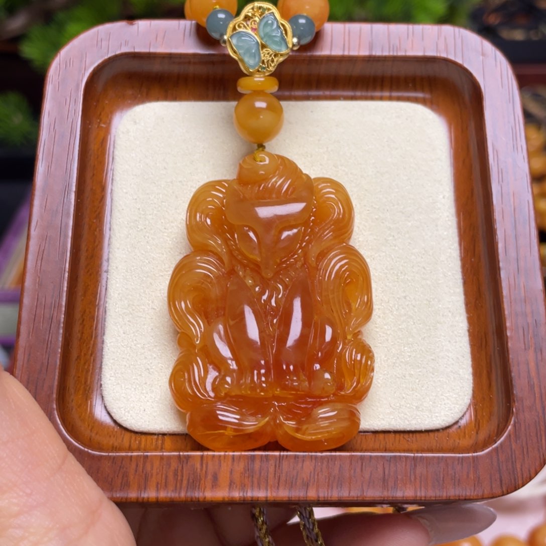 蜜蜡颈饰未镶嵌项链