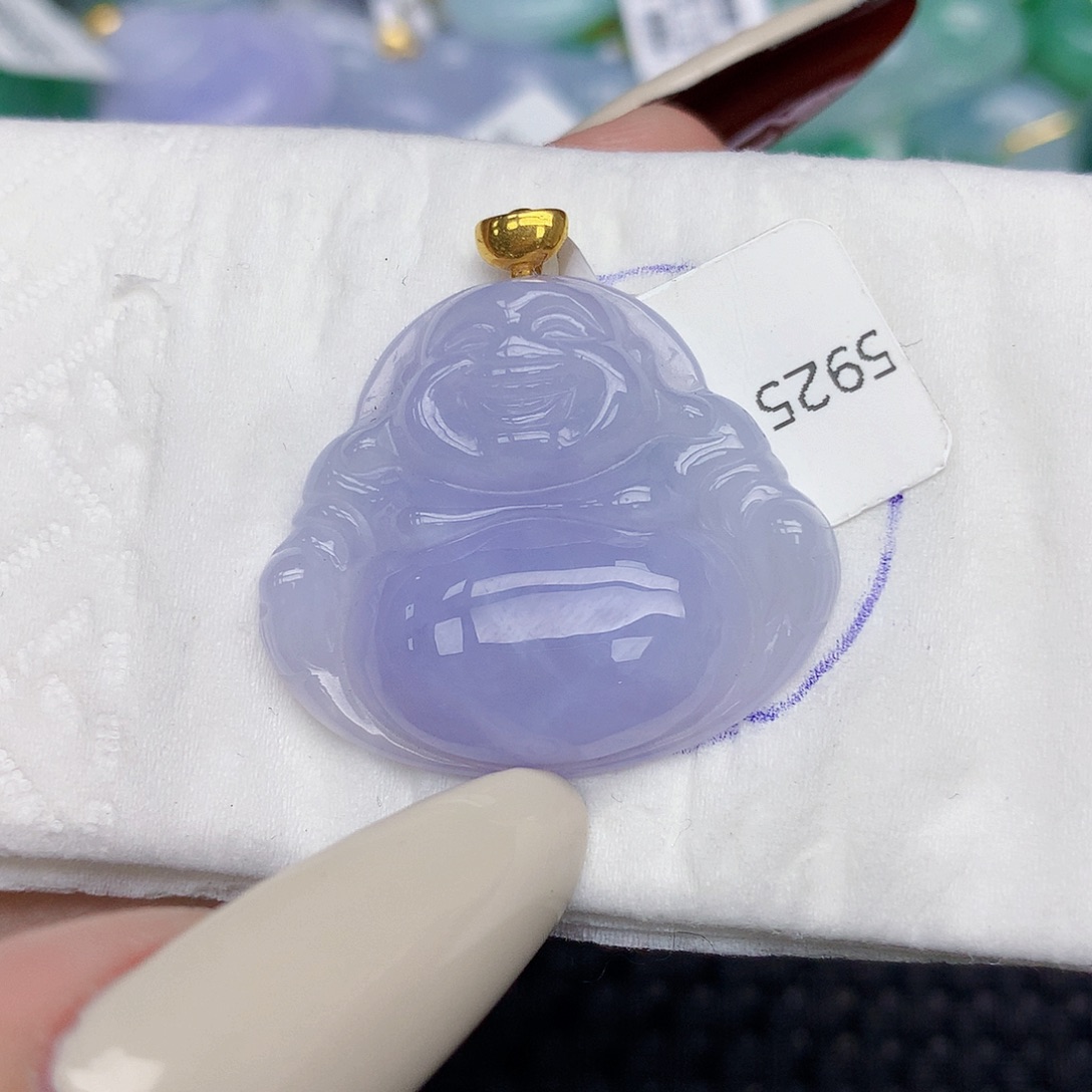 翡翠18K金镶嵌颈饰天然缅甸翡翠a货百元以上9元证书费自理