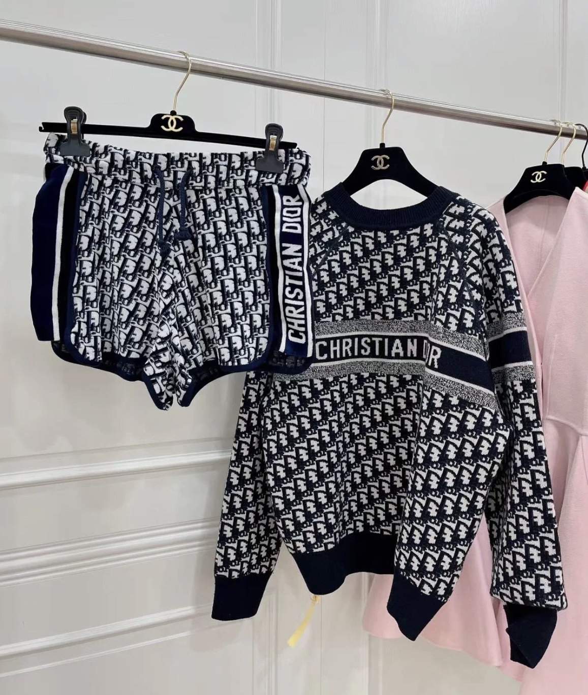 99新 DIOR/迪奥 AA2716 棉 老花满印短裤 M码