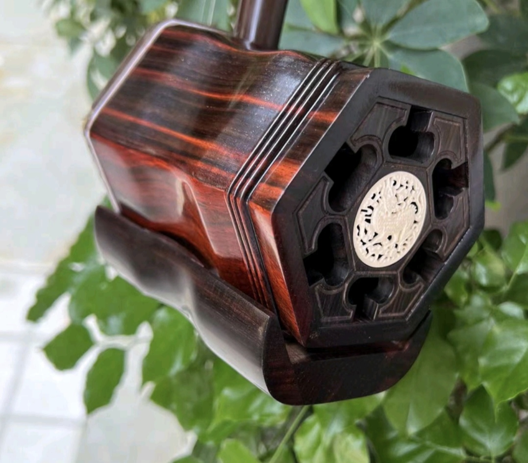 黑飘红老挝大红酸枝专业演奏二胡