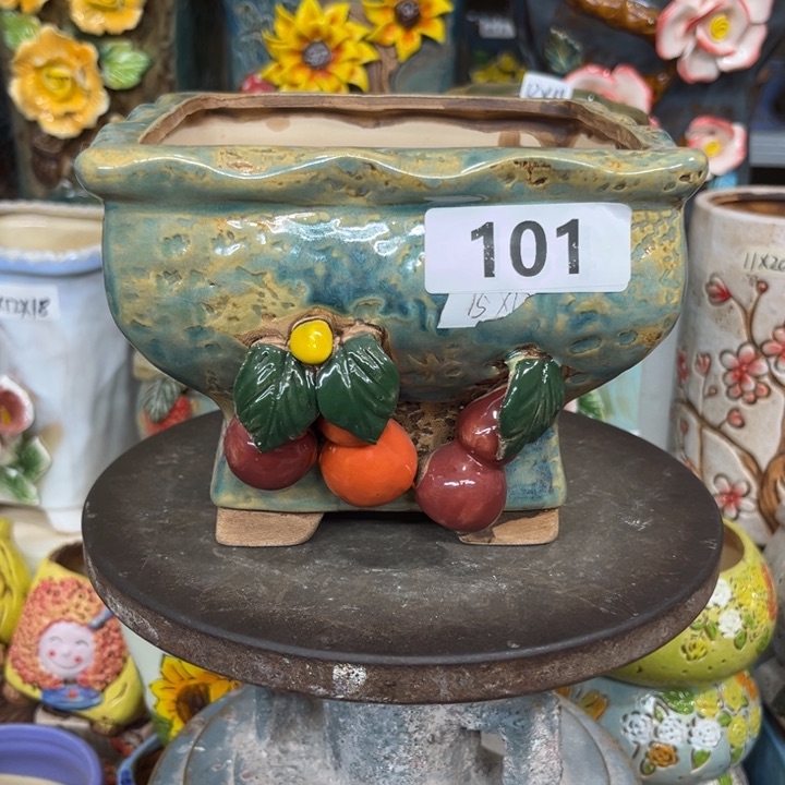 紫砂花盆粗陶材质多肉花盆