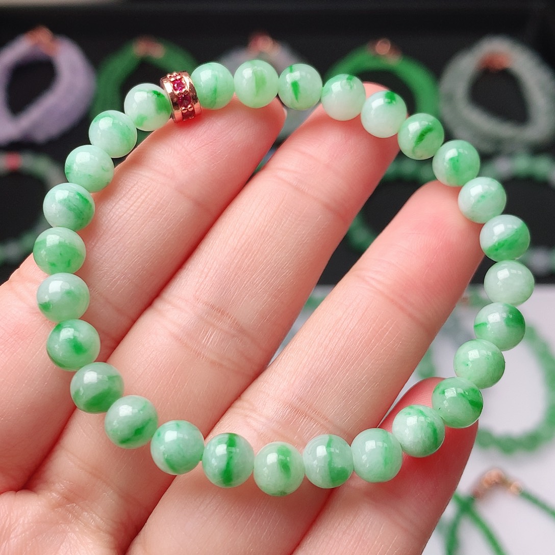 翡翠未镶嵌手链翡翠