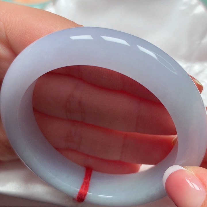 翡翠手镯未镶嵌冰胶紫49