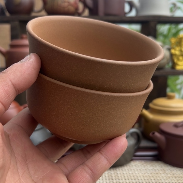 紫砂茶壶宜兴原矿紫砂碗300CC