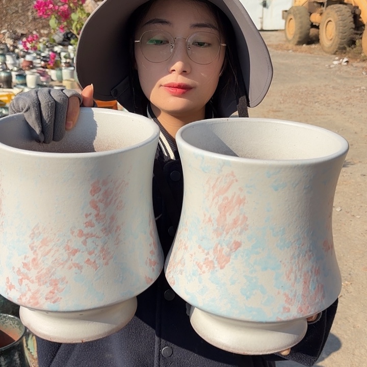 口18高24两个一组花盆