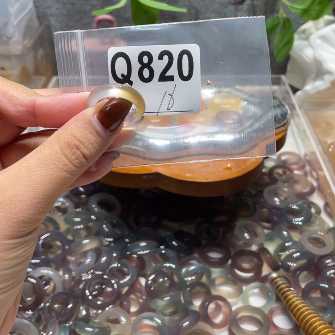 玛瑙/玉髓未镶嵌戒指820