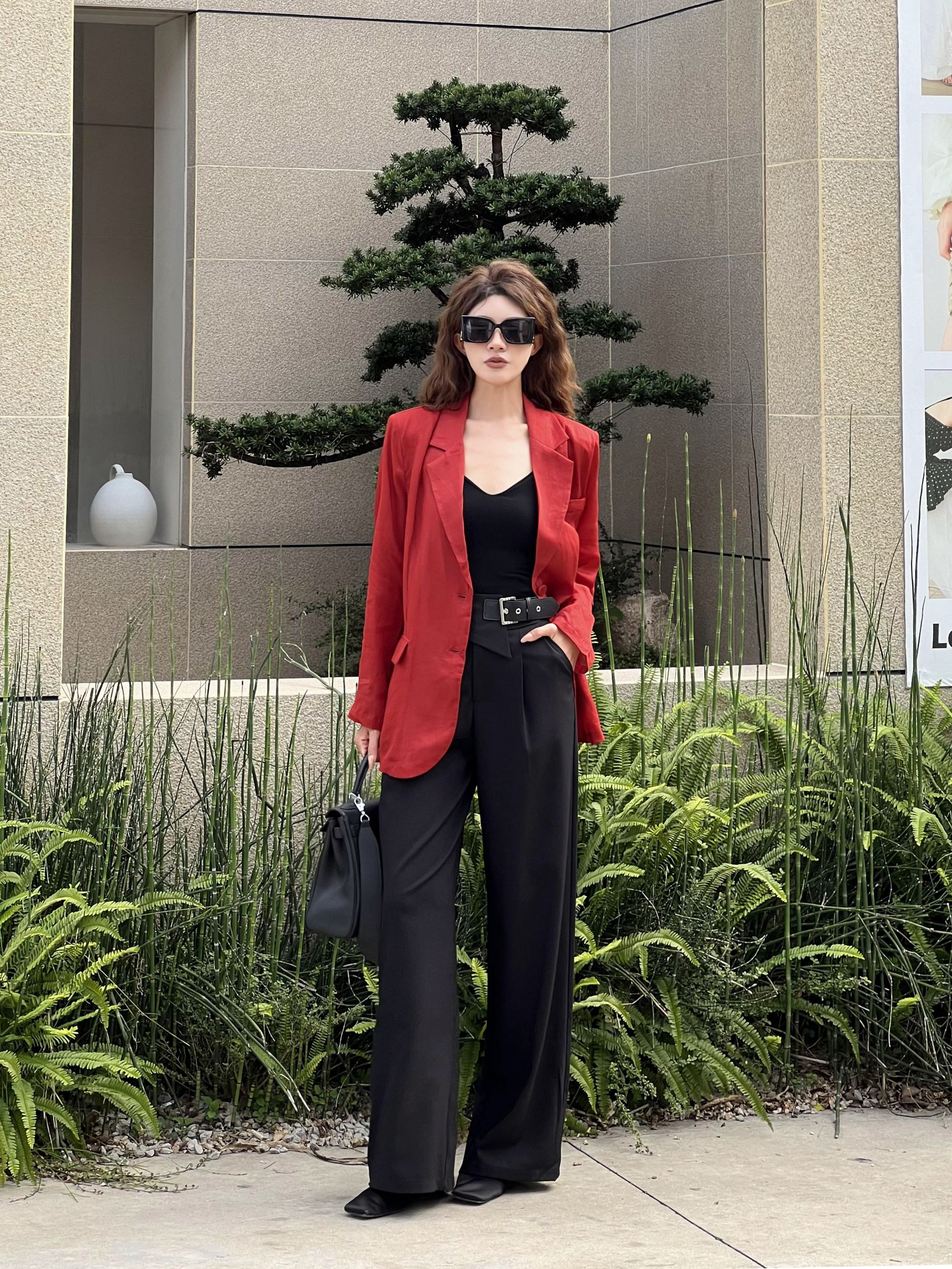 AREYiROW【奢靡生活】100苎麻翻领轻薄西装外套H25121WT252