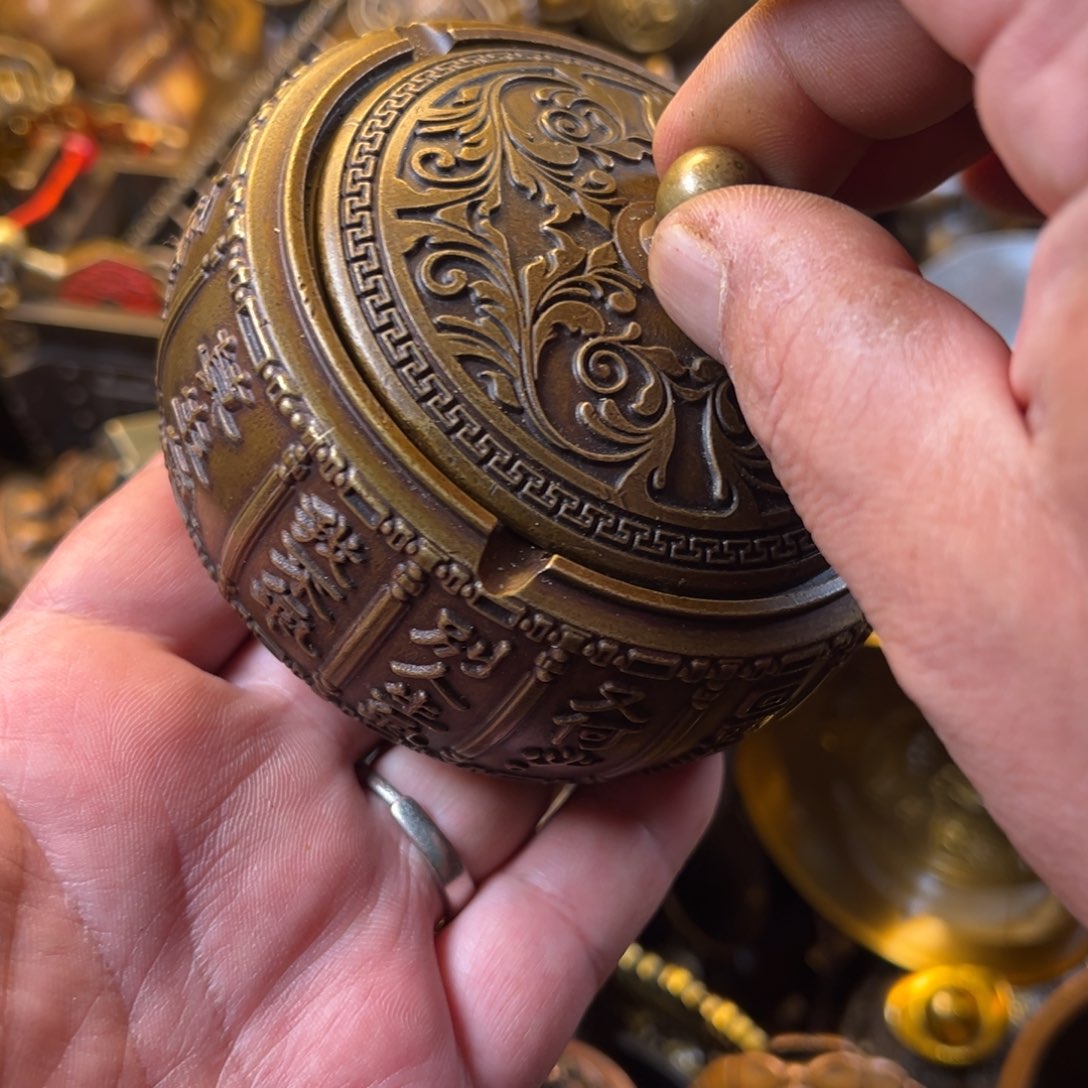 茶壶香炉铜器摆件