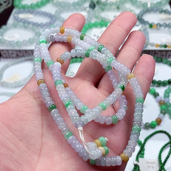 翡翠手链未镶嵌卡5.6