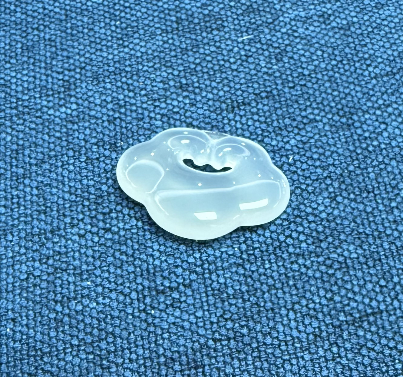 天花板天然高冰玉髓平安锁吊坠（多样性发一）