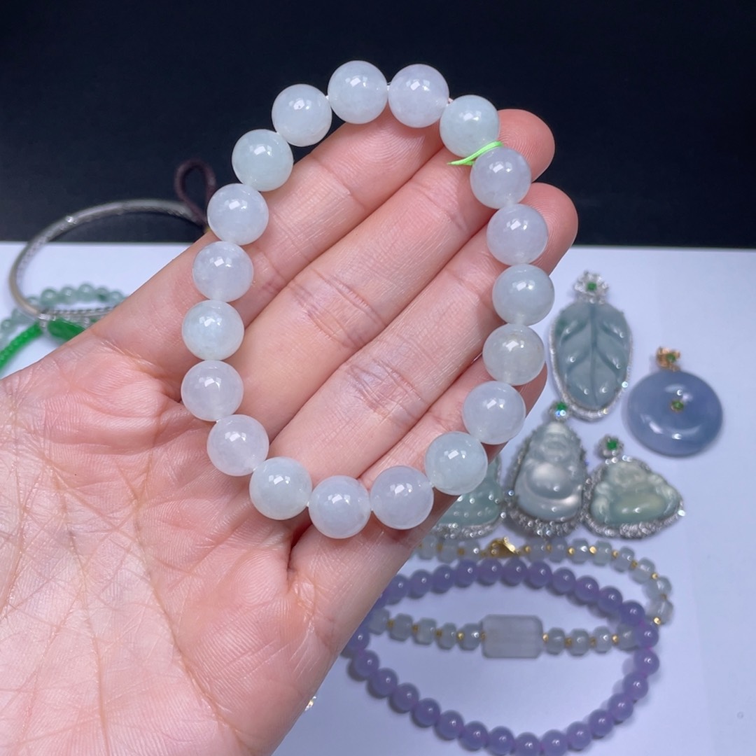 翡翠手链未镶嵌手串