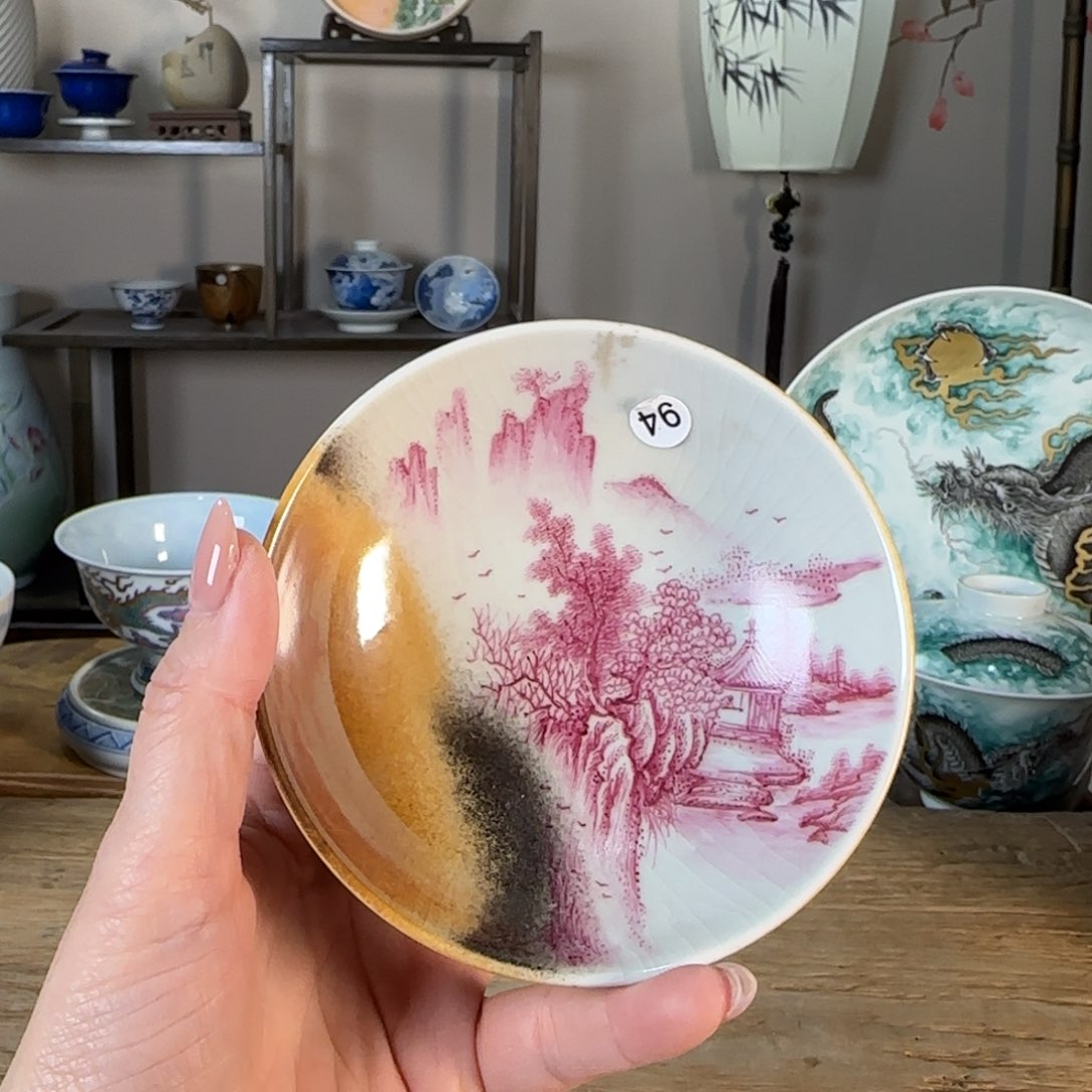 杯景德镇陶瓷柴烧多人