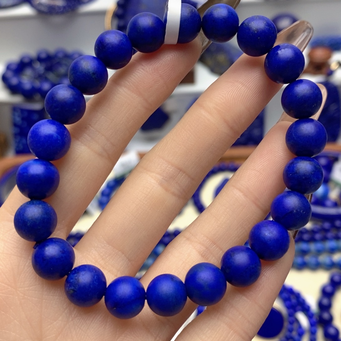 青金石未镶嵌手链9mm