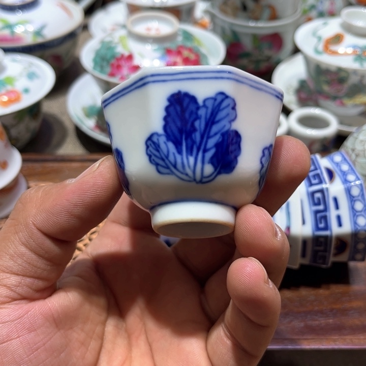 纯手绘精品盖碗杯