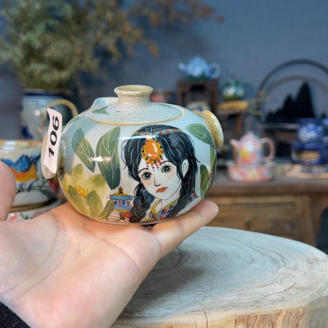 杯素浅陶瓷手工手绘