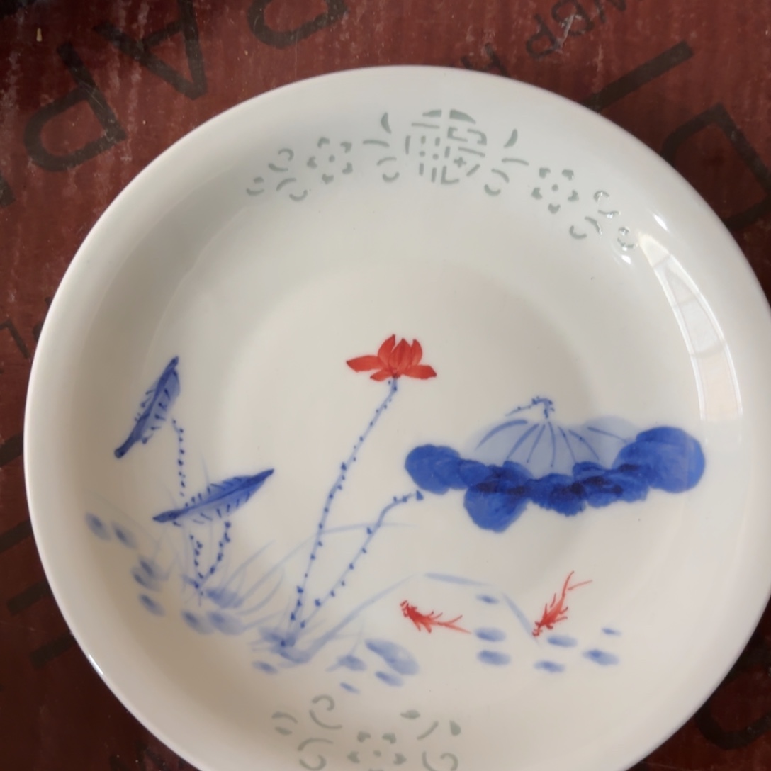 玉瓷景德镇陶瓷骨碟两只