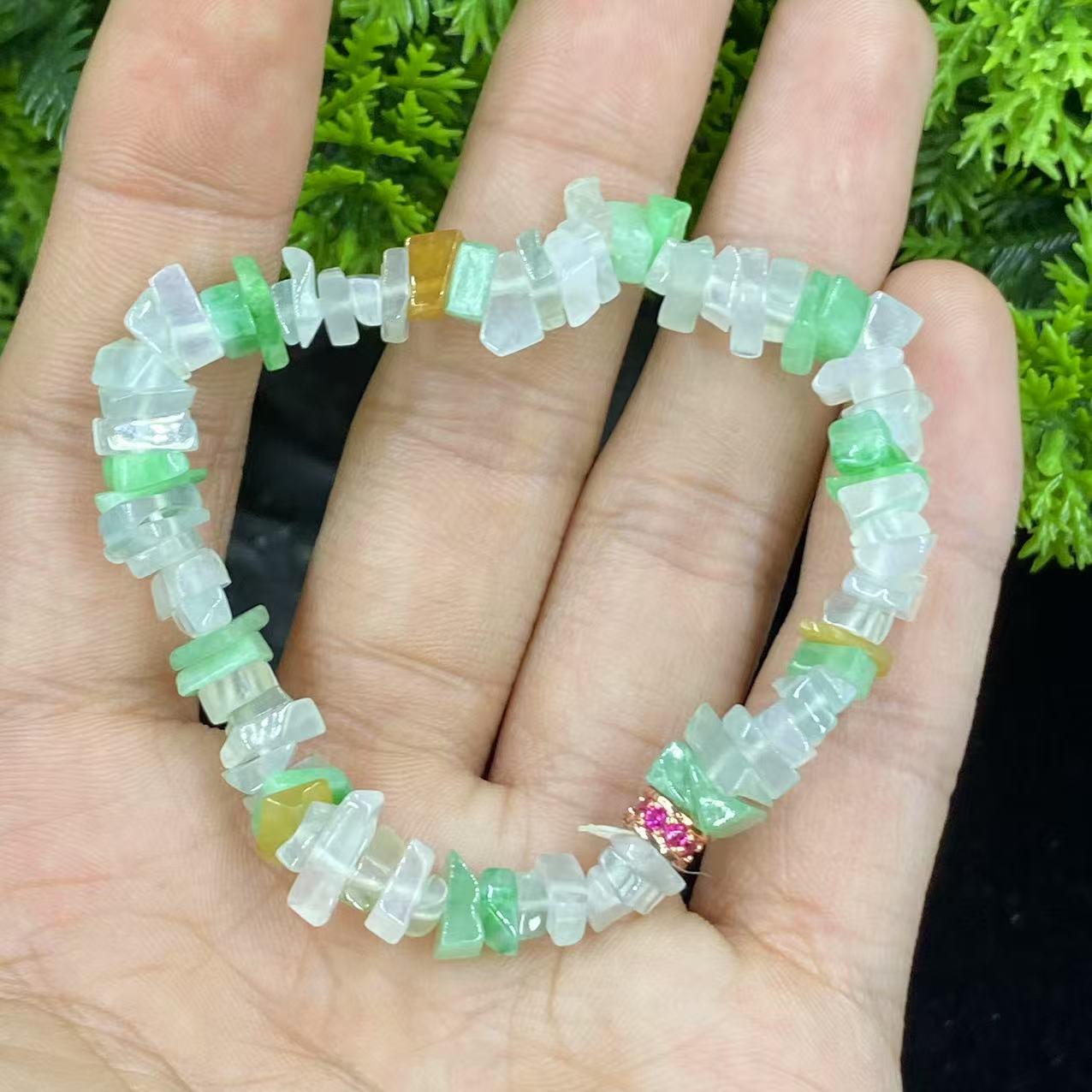 新春大集翡翠手串未镶嵌--手串5696-1